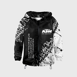 Детская ветровка KTM - следы от шин