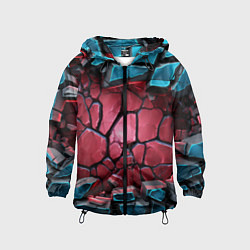 Детская ветровка Объемные слои разбитых плит