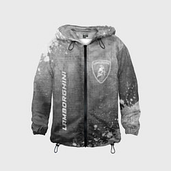 Детская ветровка Lamborghini - grey gradient вертикально