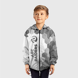 Ветровка с капюшоном детская ARC Raiders - white gradient по-вертикали, цвет: 3D-черный — фото 2