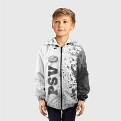 Ветровка с капюшоном детская PSV - white gradient по-вертикали, цвет: 3D-черный — фото 2
