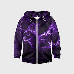 Ветровка с капюшоном детская Lightning, цвет: 3D-белый