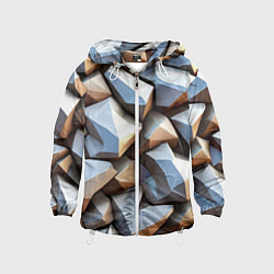 Детская ветровка Каменно металлическая абстракция