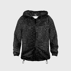 Детская ветровка Чёрный текстурный с узором