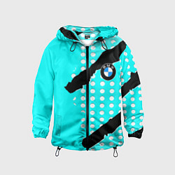 Ветровка с капюшоном детская BMW sport краски, цвет: 3D-черный