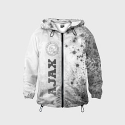 Ветровка с капюшоном детская Ajax - white gradient по-вертикали, цвет: 3D-черный