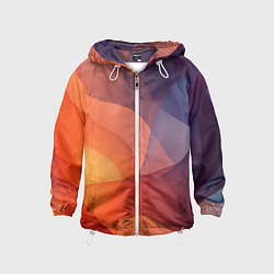 Ветровка с капюшоном детская Летящая вуаль, цвет: 3D-белый