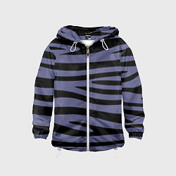 Ветровка с капюшоном детская Морские полоски, цвет: 3D-белый