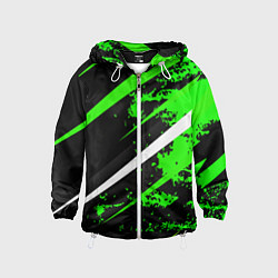 Детская ветровка Color black and green