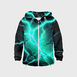 Детская ветровка Color light blue black