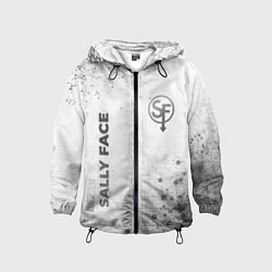 Ветровка с капюшоном детская Sally Face - white gradient вертикально, цвет: 3D-черный