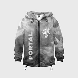 Детская ветровка Portal - grey gradient вертикально