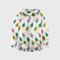 Детская ветровка Листья на пятнах