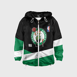 Ветровка с капюшоном детская Бостон Селтикс НБА, цвет: 3D-белый