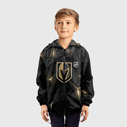 Ветровка с капюшоном детская Вегас Голден Найтс - НХЛ хоккей, цвет: 3D-черный — фото 2