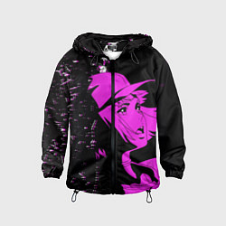 Ветровка с капюшоном детская Лазарь: Элейна, цвет: 3D-черный