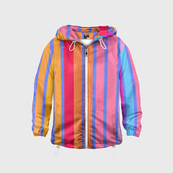 Детская ветровка Теплые цветные полосы