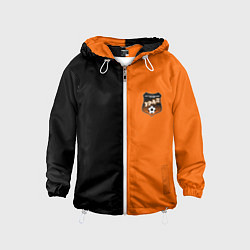 Ветровка с капюшоном детская ФК Урал - два цвета, цвет: 3D-белый