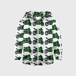 Детская ветровка Motorbike green