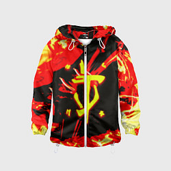 Детская ветровка Doom огненный