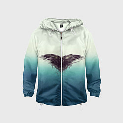 Детская ветровка Черный ворон - градиент