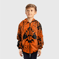 Ветровка с капюшоном детская Эйс символ, цвет: 3D-черный — фото 2