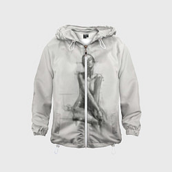 Детская ветровка Скетч красивой девушки