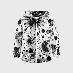 Детская ветровка Паттерн из абстрактных клякс - нейроарт