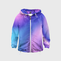 Ветровка с капюшоном детская Color multicolored gradient, цвет: 3D-белый