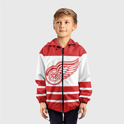 Ветровка с капюшоном детская Detroit Red Wings, цвет: 3D-черный — фото 2