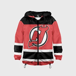 Ветровка с капюшоном детская New Jersey Devils, цвет: 3D-черный