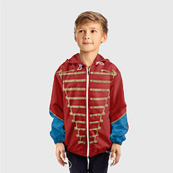 Ветровка с капюшоном детская Пиджак Майкла Джексона, цвет: 3D-белый — фото 2