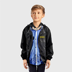 Ветровка с капюшоном детская Форма SECURITY, цвет: 3D-белый — фото 2