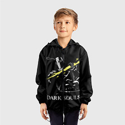 Ветровка с капюшоном детская Dark Souls, цвет: 3D-черный — фото 2