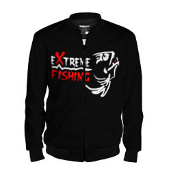 Бомбер мужской Extreme Fishing, цвет: 3D-черный