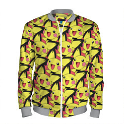Бомбер мужской Pikachu, цвет: 3D-меланж