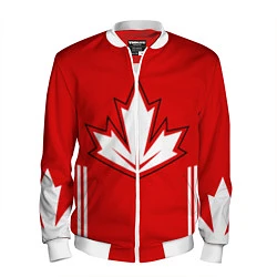 Бомбер мужской Сборная Канады: домашняя форма, цвет: 3D-белый