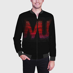 Бомбер мужской Manchester United team, цвет: 3D-черный — фото 2