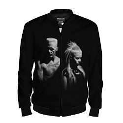 Бомбер мужской Die Antwoord: Black, цвет: 3D-черный