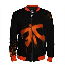 Бомбер мужской Fnatic: Black collection, цвет: 3D-красный