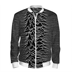 Бомбер мужской Joy Division: Unknown Pleasures, цвет: 3D-белый