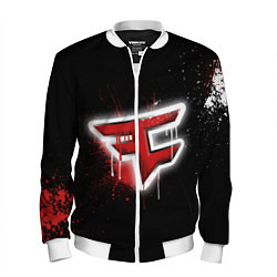 Бомбер мужской FaZe Clan: Black collection, цвет: 3D-белый