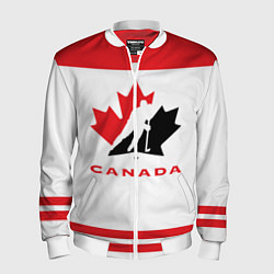 Бомбер мужской Canada Team, цвет: 3D-белый