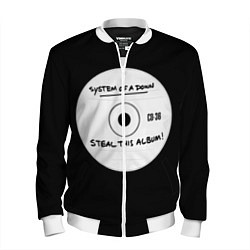 Бомбер мужской SOAD: Steal this album, цвет: 3D-белый