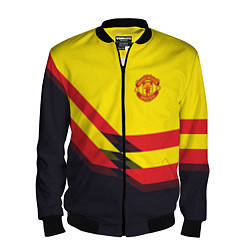 Бомбер мужской Man United FC: Yellow style, цвет: 3D-черный