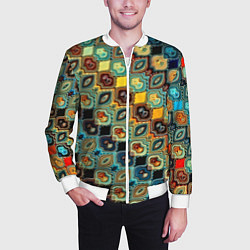 Бомбер мужской Мозаика, цвет: 3D-белый — фото 2