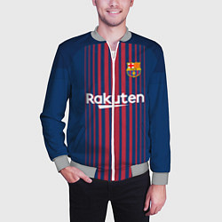 Бомбер мужской Barcelona FC: Neymar Home 17/18, цвет: 3D-меланж — фото 2