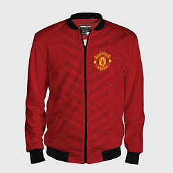 Бомбер мужской Manchester United: Red Lines, цвет: 3D-черный
