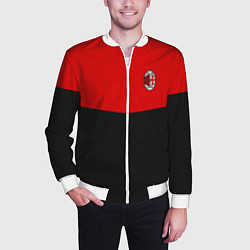 Бомбер мужской АC Milan: R&B Sport, цвет: 3D-белый — фото 2
