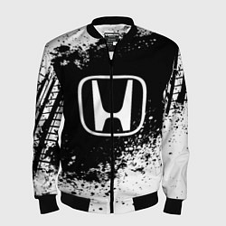 Бомбер мужской Honda: Black Spray, цвет: 3D-черный